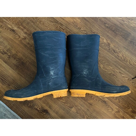 Kamik Kids Youth Classic Stomp Rubber Waterproof Rain Boot Black Size 5 Unisex - Picture 2 of 6